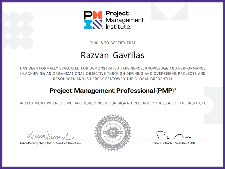 Project Management Professional Certification